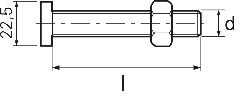 HALFEN HS 28/15  M  8 x  30 Mu 4.6 verzinkt
